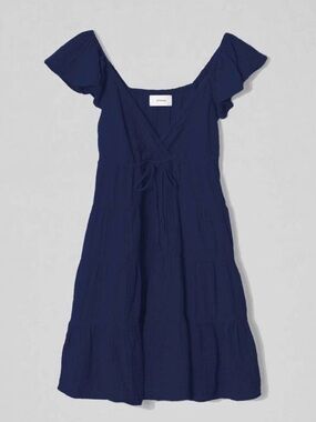 XIRENA sonnet dress in midnight size medium cotton gauze